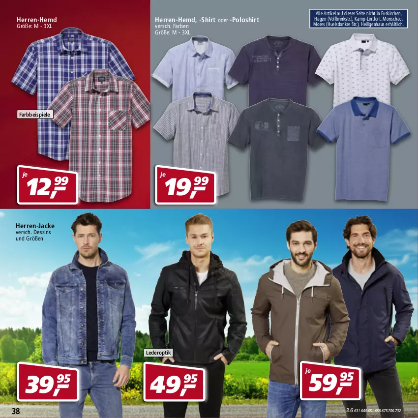 Aktueller Prospekt Real - von 28.03 bis 02.04.2022 - strona 38 - produkty: eis, hemd, herren-hemd, Jacke, poloshirt, shirt, Spiele, Ti