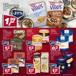 Gazetka promocyjna Real - Gazetka - ważna od 02.04 do 02.04.2022 - strona 12 - produkty: ACC, barilla, beutel, cola, corny, Dr. Oetker, eis, gin, kochbeutel, konfitüre, landliebe, mandel, mandeln, müsli, Müsliriegel, nuss, pasta, reis, riegel, schoko, schokomüsli, vita, vitalis