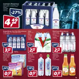 Gazetka promocyjna Real - Gazetka - ważna od 02.04 do 02.04.2022 - strona 19 - produkty: Alwa, black forest, burgwallbronn, durstlöscher, eis, flasche, gerolsteine, gerolsteiner, lack, mineralwasser, reis, steiner, Ti, valensina, vittel, wasser