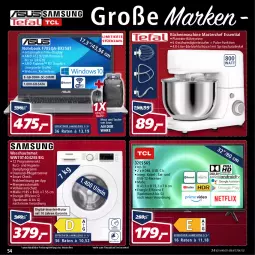 Gazetka promocyjna Real - Gazetka - ważna od 02.04 do 02.04.2022 - strona 54 - produkty: AMD Radeon, asus, auto, decke, Deckel, deo, dvb, DVB-T, edelstahl, eis, elle, ente, HDMI, küche, Küchen, küchenmaschine, Maus, notebook, radeon, Receiver, reis, rum, schüssel, Spektrum, spiegel, Spritzschutz, Tasche, teller, Ti, trommel, usb, wasser