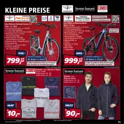 Gazetka promocyjna Real - Gazetka - ważna od 02.04 do 02.04.2022 - strona 55 - produkty: akku, Bau, drehgriffschalter, eier, eis, Elektro, elle, ente, Fahrrad, gabel, herren-t-shirt, Jacke, leine, Mountainbike, nexus, preis für vormontierte räder, reis, rücktrittbremse, rwe, Schal, shimano, shirt, T-Shirt, teller, Ti