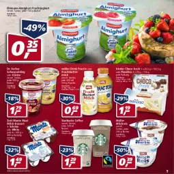 Gazetka promocyjna Real - Gazetka - ważna od 02.04 do 02.04.2022 - strona 9 - produkty: almighur, almighurt, Becher, butter, buttermilch, choco fresh, dessert, Dr. Oetker, drink, ehrmann, ehrmann almighurt, eis, flasche, frucht, fruchtjoghurt, grütze, joghur, joghurt, Kinder, Kinder Choco fresh, milch, milchreis, monte, Müller, pudding, reis, sahne, schoko, starbucks, Ti, zott, Zott Monte