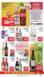 Gazetka promocyjna Marktkauf - Prospekt - Gazetka - ważna od 06.07 do 06.07.2024 - strona 19 - produkty: Absolut Vodka, aktionspreis, alkohol, bacardi, bourbon, bourbon whiskey, coca-cola, cocktail, cola, coupon, coupons, deka, eier, eis, erde, flasche, gin, jim beam, kentucky straight, lillet, nuss, ouzo, reis, rum, sekt, Ti, tonic, tuc, vodka, wein, whiskey, ZTE