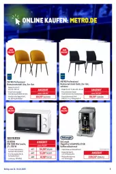 Gazetka promocyjna Metro - Online: Wochen-Angebote - Gazetka - ważna od 19.10 do 19.10.2025 - strona 2 - produkty: angebot, auto, eis, elle, getränk, getränke, kaffee, kaffeevollautomat, Metro, mikrowelle, milch, milchaufschäumer, severin, stuhl, Ti, tisch
