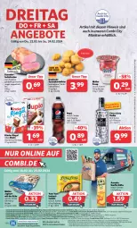 Gazetka promocyjna Combi - Prospekte - Gazetka - ważna od 24.02 do 24.02.2024 - strona 20 - produkty: amecke, angebot, angebote, auer, Bad, Becher, Berger, braten, drucker, duplo, eier, eis, Engel, erde, felix, fisch, fische, Fischer, flasche, froop, joghur, joghurt, joghurt mit der ecke, kartoffel, kartoffeln, kasseler, kerze, Kinder, kinder riegel, lachs, Lachsbraten, Müller, müller froop, nudel, nudeln, papier, pepsi, Rauch, reis, riegel, sac, säfte, salz, schnitten, schwein, speisekartoffeln, Three Sixty, Ti, vodka, wein, Yum Yum, ZTE