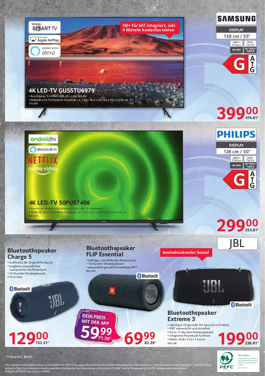 Aktueller Prospekt Selgros - Nonfood - von 13.10 bis 19.10.2022 - strona 24 - produkty: angebot, angebote, Bank, dvb, eis, gin, HDMI, jbl, kopfhörer, kraft, lautsprecher, LG, powerbank, Rauch, reis, rwe, Ti, tuner, uhd, usb, wasser