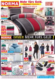 Gazetka promocyjna Norma - Norma - Gazetka - ważna od 03.10 do 03.10.2022 - strona 1 - produkty: batterie, Bau, baumwolle, Bebe, beere, beleuchtung, bett, Betten, Betttuch, bettwäsche, bügel, Coral, decke, dell, eis, elle, flieder, gin, Hausschuhe, hemd, kissen, kleid, kopfkissen, Kuschelkleid, leggings, LG, mikrofaser, mint, Mode, Nachthemd, ndk, Pullover, reis, Ria, ring, schuhe, spannbetttuch, Spiele, Steppdecke, Ti, Tipi, tuc, weck, wein, WICK, wolle