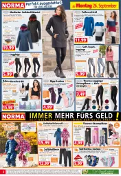 Gazetka promocyjna Norma - Norma - Gazetka - ważna od 03.10 do 03.10.2022 - strona 2 - produkty: asti, Bau, baumwolle, Bebe, Brei, dell, eis, elle, Frottee-Socken, gin, hose, Kinder, kleid, lack, lavendel, leggings, Mantel, mint, Mode, Overall, Pullover, reifen, rum, rwe, socken, Softshell-Overall, Softshellhose, Spiele, strümpfe, Strumpfhose, tee, Ti, tisch, wasser, wolle