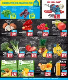 Gazetka promocyjna Hit - Wochenprospekt - Gazetka - ważna od 03.02 do 03.02.2024 - strona 2 - produkty: ananas, auer, aus dem kühlregal, banane, bananen, beere, beeren, berliner, bio, bio hit, braun, broccoli, champignon, champignons, champignons braun, chiquita, discount, eintopf, eis, erdbeere, erdbeeren, feldsalat, flasche, fleisch, frucht, fruchtfleisch, glasflasche, himbeer, himbeere, himbeeren, kartoffel, kartoffeln, kracher, kühlregal, LG, mac, natur, naturland, navelina, nudel, Nudelgericht, nuss, obst, orange, orangen, paprika, paprika rot, regal, reis, saft, salat, Schal, Schale, snack, speisekartoffeln, Spitzpaprika, tafeläpfel, tafeltrauben, Ti, tisch, tomate, tomaten, topf, trauben, true fruits, vita, Vitamin C, zitrone, zitronen, ZTE, zucker