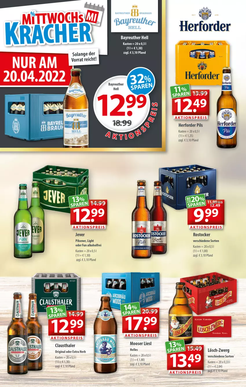 Aktueller Prospekt Getraenkeland - von 19.04 bis 30.04.2022 - strona 2 - produkty: alkohol, aust, clausthaler, gin, jever, pils, pilsener, Rostocker