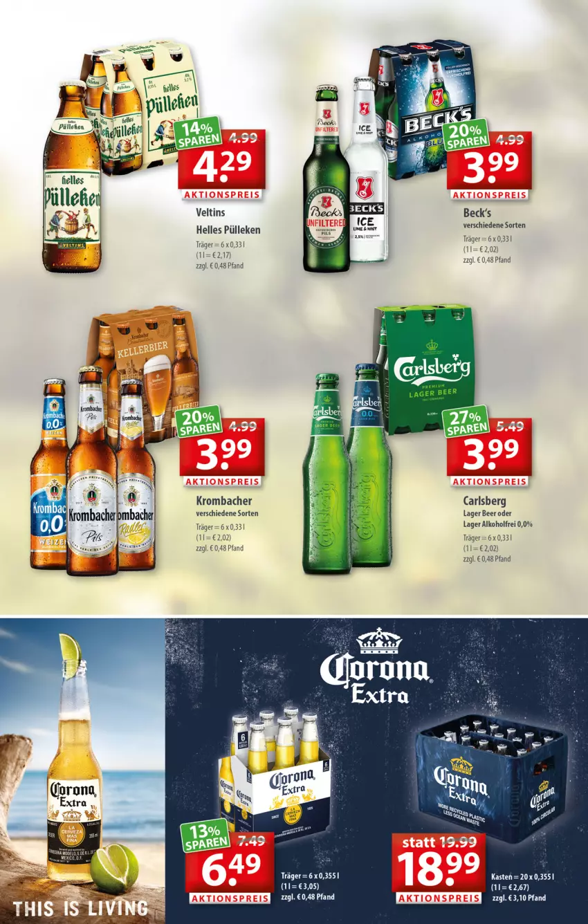 Aktueller Prospekt Getraenkeland - von 19.04 bis 30.04.2022 - strona 4 - produkty: alkohol, Bad, bree, carlsberg, elle, krombache, krombacher, Mode, Ria