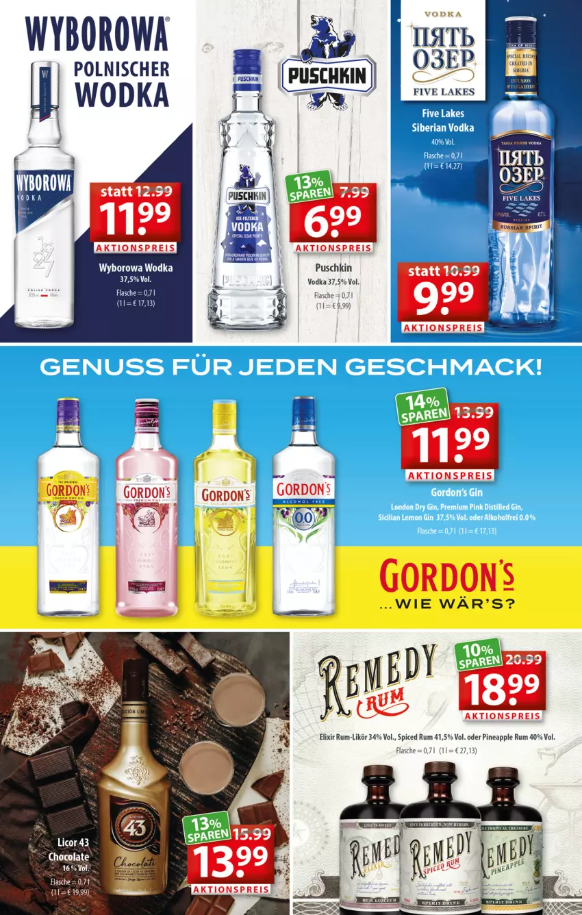 Aktueller Prospekt Getraenkeland - von 19.04 bis 30.04.2022 - strona 7 - produkty: aktionspreis, Apple, eis, flasche, gordon, gordons, licor, likör, reis, Ria, rum, Ti, vodka, wodka