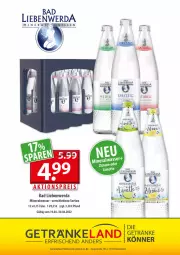 Gazetka promocyjna Getraenkeland - Gazetka - ważna od 30.04 do 30.04.2022 - strona 9 - produkty: aktionspreis, Alwa, Bad, Bad Liebenwerda, eis, Elan, getränk, getränke, mineralwasser, reis, Ti, tuc, wasser