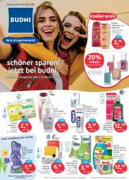 Gazetka promocyjna Budni - Prospekte - Gazetka - ważna od 02.04 do 02.04.2022 - strona 1 - produkty: creme, dusche, eis, elle, elvital, hakle, milch, milka, nuss, oral-b, papier, persil, persil waschmittel, reis, shampoo, spülung, teller, Ti, vita, waschmittel, weleda, windeln