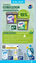 Gazetka promocyjna Aldi Nord - ALDI Vorschau - Gazetka - ważna od 08.07 do 08.07.2023 - strona 11 - produkty: aldi, Cap, Clin, colorwaschmittel, decke, eis, flasche, gin, Kette, kraft, reis, Ria, sac, Ti, tücher, wäscheparfüm, waschmittel, ZTE