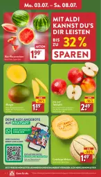 Gazetka promocyjna Aldi Nord - ALDI Vorschau - Gazetka - ważna od 08.07 do 08.07.2023 - strona 2 - produkty: aldi, angebot, angebote, eis, Elan, Handy, mango, mangos, melone, Pink Lady, Schal, Schale, tafeläpfel, Ti, wasser, ZTE