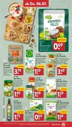 Gazetka promocyjna Aldi Nord - ALDI Vorschau - Gazetka - ważna od 08.07 do 08.07.2023 - strona 21 - produkty: aus der tiefkühlung, beutel, bio, Bio-Gemüse, chips, flasche, gin, hirtenkäse, Käse, kokos, kokosnuss, Kokosnussmilch, kräuter, lachs, meersalz, milch, nuss, olive, oliven, pasta, pesto, rapsöl, salz, Spezi, Ti, trolli, wiener, ZTE