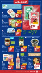 Gazetka promocyjna Aldi Nord - ALDI Vorschau - Gazetka - ważna od 08.07 do 08.07.2023 - strona 23 - produkty: aldi, aufstrich, aus der tiefkühlung, bio, butter, creme, eis, flasche, geback, grill, mandel, mandeln, nuss, olive, oliven, Plunder, reis, rel, roséwein, salz, Sheabutter, sim, Tasche, Ti, trolli, veggie, wein, ZTE