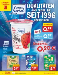 Gazetka promocyjna Netto Marken-Discount - Filial-Angebote - Gazetka - ważna od 28.10 do 28.10.2023 - strona 46 - produkty: auer, bestpreis, coupon, dauertiefpreis, eis, gouda, gouda jung, hirtenkäse, Käse, Käse Snack, kühlregal, Maasdam, maasdamer, ndk, regal, reis, sahne, schlagsahne, snack, Ti, tiefpreis