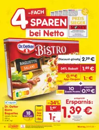 Gazetka promocyjna Netto Marken-Discount - Filial-Angebote - Gazetka - ważna od 28.10 do 28.10.2023 - strona 6 - produkty: baguette, baguettes, bestpreis, Bistro Baguette, coupon, deutschlandcard, discount, Dr. Oetker, eis, erde, ndk, reis, reiss, Ti