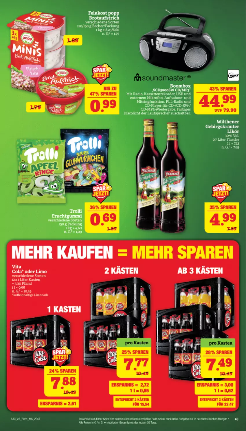 Aktueller Prospekt Marktkauf - Prospekt - von 02.06 bis 08.06.2024 - strona 43 - produkty: aust, Becher, brot, eis, feinkost, flasche, lautsprecher, Mp3, Radio, reis, rel, Schal, Ti, usb, ZTE