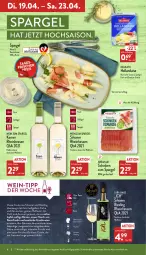 Gazetka promocyjna Aldi Nord - Aldi-Aktuell - Gazetka - ważna od 23.04 do 23.04.2022 - strona 6 - produkty: apfel, asti, Birnen, cuvée, eis, fisch, flasche, frucht, Geflügel, hollandaise, Käse, LG, pasta, pizza, reifen, reis, riesling, rind, saft, sauce, schinken, silvaner, spargel, Ti, tisch, und gemüse, wein, Weißwein, ZTE