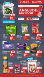 Gazetka promocyjna Aldi Nord - Aldi-Aktuell - Gazetka - ważna od 23.04 do 23.04.2022 - strona 7 - produkty: aldi, alpenmilch, angebot, angebote, beere, beeren, beutel, chips, creme, crunchips, debeukelaer, Doppelkekse, Dr. Oetker, duplo, eis, elle, erfrischungsgetränk, ferrero, frucht, früchte, getränk, gin, haribo, heidelbeere, heidelbeeren, jacobs, jacobs krönung, kaffee, kaffeekapseln, Kapselmaschine, keks, kekse, lorenz, milch, milka, Nougatcreme, nuss, prinzenrolle, pudding, reis, riegel, schoko, schokolade, schokoladen, schokoriegel, sim, tassimo, teller, Ti, ZTE, zucker