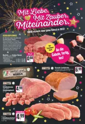 Gazetka promocyjna Edeka - Angebote der Woche - Gazetka - ważna od 01.01 do 01.01.2022 - strona 6 - produkty: aust, braten, deka, eis, fleisch, Fondue, gulasch, hähnchenbrust, kasseler, lachs, rind, rinder, Rinderhüfte, salz, SANTE, Schal, Schale, schinken, schinkenbraten, schinkenschnitzel, schnitzel, schwein, schweine, Schweineoberschale, Ti, uhr, wein, weine