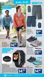 Gazetka promocyjna Aldi Nord - Von Montag - Gazetka - ważna od 05.08 do 05.08.2023 - strona 14 - produkty: active touch, Armband, batterie, bio, decksohle, dell, eis, erde, Finish, gin, GPS, Hylo, Jacke, Kinder, medion, messer, Mode, obermaterial synthetik, Rauch, Ria, schuhe, shorts, smartphone, Sport, Tasche, Ti, touchscreen, walkx, Wanderjacke, Wanderschuhe, wasser, ZTE