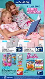 Gazetka promocyjna Aldi Nord - Von Montag - Gazetka - ważna od 05.08 do 05.08.2023 - strona 16 - produkty: aldi, angebot, angebote, Barbie, Bau, baumwolle, buch, dell, elle, garnitur, Hot Wheels, Jungfrau, Kinder, Malbuch, Mattel, Mode, Puppe, ring, spielzeug, stifte, Ti, wolle