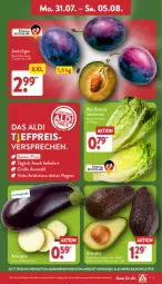 Gazetka promocyjna Aldi Nord - Von Montag - Gazetka - ważna od 05.08 do 05.08.2023 - strona 3 - produkty: aldi, angebot, aubergine, avocado, avocados, eis, gin, korb, reis, salat, salatherzen, Ti, ZTE