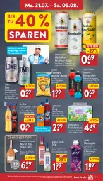 Gazetka promocyjna Aldi Nord - Von Montag - Gazetka - ważna od 05.08 do 05.08.2023 - strona 9 - produkty: alkohol, amaro, beutel, Cap, capri-sun, cola, eis, elle, erde, erfrischungsgetränk, flasche, frucht, getränk, haushaltstücher, kartoffel, krombache, krombacher, lenor, lenor weichspüler, lorenz, merl, merlot, monster, natur, pils, Pommels, radler, reis, roséwein, sinalco, sirup, snack, Soda, Sport, teller, Ti, tonic, tücher, vinho verde, vita, Vitamin B, weichspüler, wein, ZTE, zucker