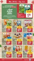 Gazetka promocyjna Aldi Nord - Von Montag - Gazetka - ważna od 03.01 do 03.01.2026 - strona 13 - produkty: aldi, almare, Asia Green Garden, beutel, eis, finesse, garnelen, gin, küche, LG, mam, mehl, Mode, nudel, Nudelgericht, nudeln, nuss, Paniermehl, pflanze, pflanzen, Pflanzenöl, pilze, Pilzmischung, reis, salz, sauce, Schal, Schale, soja, sojasauce, suppe, Ti, tiefpreis, tisch, veggie, wok, ZTE