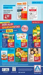 Gazetka promocyjna Aldi Nord - Von Montag - Gazetka - ważna od 03.01 do 03.01.2026 - strona 24 - produkty: aldi, apfel, auto, beutel, brötchen, Elektro, ferrero, frischkäse, frucht, geback, getränk, gin, grana, halbfettmargarine, HP, kartoffel, Käse, keks, kerrygold, Kinder, kirsch, kräuter, lätta, magazin, maracuja, margarine, milch, papier, paprika, pfanne, Pfanner, Rana, rosen, saft, schoko, Software, telefon, Ti, vollmilch, weizenbrötchen, Wella, ZTE