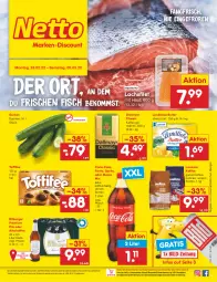 Gazetka promocyjna Netto Marken-Discount - Filial-Angebote - Gazetka - ważna od 05.03 do 05.03.2022 - strona 1 - produkty: alkohol, angebot, aqua, asti, beko, bitburger, bohne, bohnen, burger, butter, coca-cola, cola, dallmayr, eis, fanta, filet, fisch, gurke, gurken, kaffee, kaffeebohnen, lachs, lachsfilet, landliebe, lavazza, Mezzo Mix, ndk, pils, premium pils, reis, sprite, Streichzart, Ti, toffifee, versandkostenfrei, ZTE