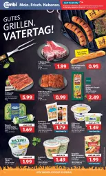 Gazetka promocyjna Combi - Prospekte - Gazetka - ważna od 28.05 do 28.05.2022 - strona 14 - produkty: angebot, angebote, apostels, axe, baguette, Bau, Becher, bratmaxe, brötchen, butter, dip, eis, fleisch, für grill und pfanne, gewürz, grill, grill und pfanne, Grillbauch, Grillkäse, Hähnchenfleisch, Käse, kräuter, kräuterbutter, kühlmann, meggle, meica, natur, Ofen, Ofenkäse, pfanne, pizza, rind, rouge, rougette, salat, salate, schwein, steak, steaks, stube, T-Bone Steak, Ti, und pfanne, veggie, wein, wurst, zaziki