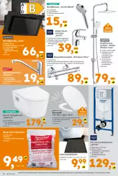 Gazetka promocyjna  - Gazetka - ważna od 06.06 do 06.06.2026 - strona 12 - produkty: akku, armatur, auto, Bau, beleuchtung, brause, Brei, eis, garnitur, handbrause, latte, led-beleuchtung, passend für alle, sac, salz, schläuche, schräghaube, Spültischarmatur, tablet, tablett, Tablette, thermostat, Ti, tisch, Wand-Tiefspül-WC, waschtisch, waschtischarmatur, wasser, wc-sitz, Yo