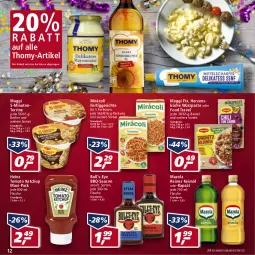 Gazetka promocyjna Real - Real Handzettel - Gazetka - ważna od 31.12 do 31.12.2021 - strona 12 - produkty: bbq-sauce, Becher, beutel, eis, ente, fertiggericht, fertiggerichte, flasche, heinz, keimöl, ketchup, küche, maggi, maggi fix, mazola, Mirácoli, rapsöl, reis, sauce, saucen, terrine, thomy, Ti, tomato ketchup