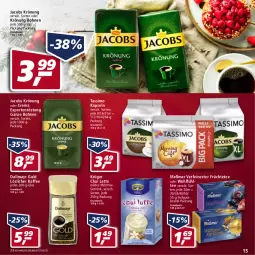 Gazetka promocyjna Real - Real Handzettel - Gazetka - ważna od 31.12 do 31.12.2021 - strona 15 - produkty: beutel, bohne, bohnen, dallmayr, dallmayr gold, eis, früchte, Früchtetee, getränk, jacobs, jacobs krönung, kaffee, krüger, latte, löslicher kaffee, Meßmer, milch, reis, sim, tassimo, tee