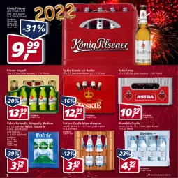 Gazetka promocyjna Real - Real Handzettel - Gazetka - ważna od 31.12 do 31.12.2021 - strona 18 - produkty: Alwa, Astra, eis, elle, könig pilsener, mineralwasser, natur, oder radler, pils, pilsener, pilsner, pilsner urquell, radler, reis, rel, rheinfels quelle, tyskie, urtyp, volvic, wasser