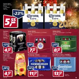 Gazetka promocyjna Real - Real Handzettel - Gazetka - ważna od 31.12 do 31.12.2021 - strona 19 - produkty: Benediktiner, bier, burger, corona, corona extra, desperados, eis, flensburger, Guinness, pils, pilsener, reis, Ti