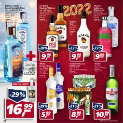 Gazetka promocyjna Real - Real Handzettel - Gazetka - ważna od 31.12 do 31.12.2021 - strona 20 - produkty: Absolut Vodka, bombay sapphire, bourbon, bourbon whiskey, dry gin, eis, flasche, gin, Gorbatschow, jim beam, kuemmerling, london dry, london dry gin, Malibu, merl, pfeffer, reis, rum, sapphire, thomas henry, Ti, tonic, tonic water, vodka, whiskey, wodka