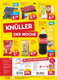 Gazetka promocyjna Netto Marken-Discount - Filial-Angebote - Gazetka - ważna od 25.02 do 25.02.2023 - strona 2 - produkty: beere, beeren, bestpreis, bohne, bohnen, braten, chips, coca-cola, cola, crunchips, dallmayr, discount, eis, fanta, fleisch, fol epi, gutschein, hackfleisch, heidelbeere, heidelbeeren, kaffee, kaffeebohnen, lorenz, lorenz crunchips, marken-discount, Mezzo Mix, ndk, oder sprite, reis, Ria, rind, rinder, rinder-hackfleisch, Schal, Schale, sprite, Ti, Trikot, uhr, wurst, wurst in selbstbedienung