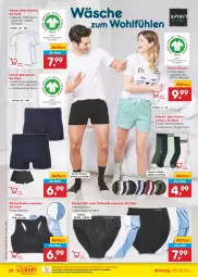 Gazetka promocyjna Netto Marken-Discount - Filial-Angebote - Gazetka - ważna od 25.02 do 25.02.2023 - strona 24 - produkty: asti, Bau, baumwolle, bio, damen short, eis, Hela, Herrensocken, ndk, reis, retroshorts, Ria, shirt, shorts, shorty, slip, socken, Stier, Taillenslip, Ti, tisch, wolle