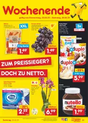 Gazetka promocyjna Netto Marken-Discount - Filial-Angebote - Gazetka - ważna od 25.02 do 25.02.2023 - strona 31 - produkty: angebot, bestpreis, beutel, creme, duplo, eis, Kinder, kinder riegel, küche, Küchen, küchentücher, möhren, nuss, nuss-nugat-creme, nutella, orchidee, orchideen, reis, riegel, Schal, Schale, Ti, topf, trauben, tücher, zewa, ZTE