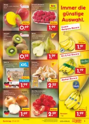 Gazetka promocyjna Netto Marken-Discount - Filial-Angebote - Gazetka - ważna od 25.02 do 25.02.2023 - strona 5 - produkty: angebot, asti, banane, bananen, beere, beeren, bestpreis, beutel, bio, Birnen, eis, erdnüsse, himbeer, himbeere, himbeeren, kiwi, LG, mango, pflaume, pflaumen, reis, Schal, Schale, Ti, tomate, tomaten, ZTE, zwiebel, zwiebeln