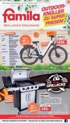 Gazetka promocyjna Famila - Prospekte - Gazetka - ważna od 29.04 do 29.04.2023 - strona 1 - produkty: aeg, akku, beleuchtung, E-Bike, eis, Elektro, elle, gabel, gasgrill, grill, jever, LG, nexus, prophete, reis, rel, rücklicht, rwe, sattel, Schal, Schale, shimano, teller, Ti, Weste, Wild