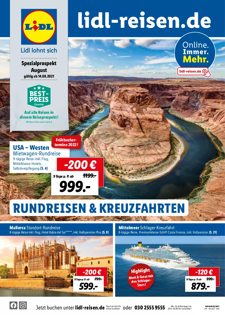 Aktueller Prospekt Lidl - Themenflyer August 2021 - von 10.08 bis 09.09.2021 - strona 1