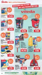 Gazetka promocyjna Famila - Prospekte - Gazetka - ważna od 16.03 do 16.03.2024 - strona 22 - produkty: eimer, eis, elle, fenster, latte, mikrofaser, rama, reifen, Reinigung, reis, ring, schwamm, Schwammtuch, Spülen, Teleskop, teleskopstiel, teller, Ti, tuc, weck, Wischmopp