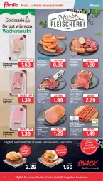 Gazetka promocyjna Famila - Prospekte - Gazetka - ważna od 16.03 do 16.03.2024 - strona 6 - produkty: aufstrich, bockwurst, braun, brot, brotaufstrich, brötchen, eis, elle, fleisch, gelee, gin, knacker, LG, lyoner, mac, Mantel, Meister, Mett, mettwurst, paprika, reis, sac, salami, schinken, schinkenwurst, schnitzel, schwein, schweine, schweinemett, serrano, snack, snacks, Spezi, Streichzart, tesa, Ti, tisch, wein, weine, wurst, Yo